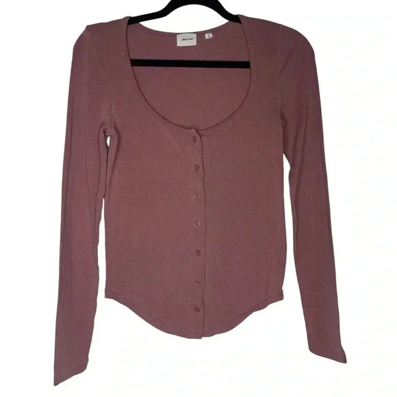 Aritzia Wilfred Free ‘Effie’  Long-sleeve Button Down Cardigan Top Size Small - Picture 6 of 12